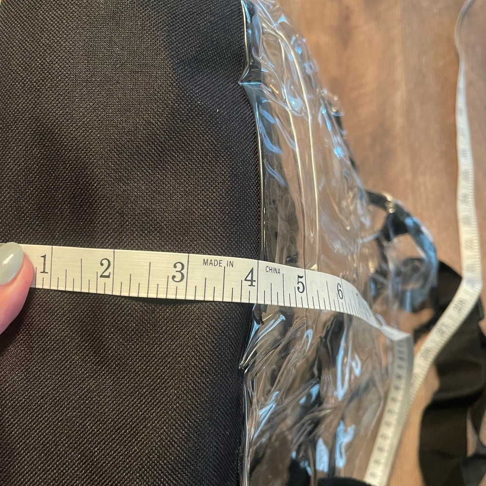 Clear stadium crossbody bag with pockets - Picture 5 of 7